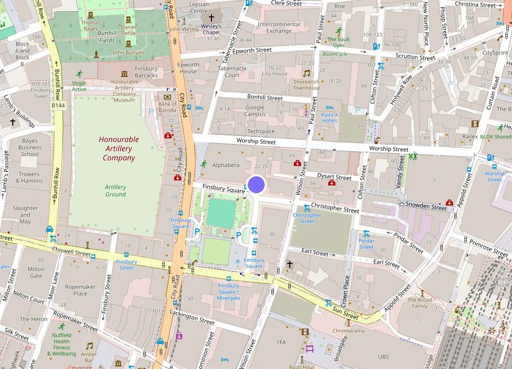 Map: Montcalm Royal London House, Autograph Collection
